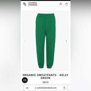 Colorful standard organic sweats